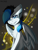 Size: 1520x2009 | Tagged: safe, artist:yuris, oc, oc only, oc:akira nakamura, pegasus, pony, abstract background, blue eyes, cute, female, light skin, pegasus oc, smiling, solo, two toned mane