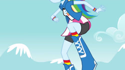 Size: 3410x1920 | Tagged: safe, screencap, rainbow dash, equestria girls, equestria girls (movie), boots, clothes, cutie mark on clothes, female, high res, shoes, solo