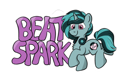 Size: 2922x1927 | Tagged: safe, artist:single purpose, oc, oc only, oc:beat spark, pony, unicorn, badge, con badge, cutie mark, simple background, solo, text, transparent background