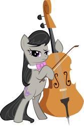 Size: 1334x2000 | Tagged: safe, artist:spaceponies, octavia melody, earth pony, pony, g4, the best night ever, bipedal, cello, female, mare, musical instrument, simple background, solo, transparent background, vector