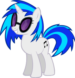 Size: 1918x2000 | Tagged: safe, artist:spaceponies, dj pon-3, vinyl scratch, pony, unicorn, female, mare, simple background, solo, transparent background, vector