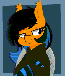 Size: 1096x1280 | Tagged: safe, artist:modularpon, oc, oc only, pony, animated, gif, solo