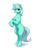 Size: 2413x3200 | Tagged: safe, artist:aquaticvibes, lyra heartstrings, pony, unicorn, g4, bipedal, female, high res, mare, simple background, smiling, solo, white background