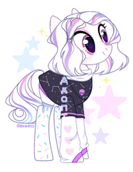 Size: 976x1259 | Tagged: safe, artist:fenix-artist, oc, oc only, earth pony, pony, abstract background, base used, clothes, constellation, earth pony oc, eyelashes, female, mare, solo