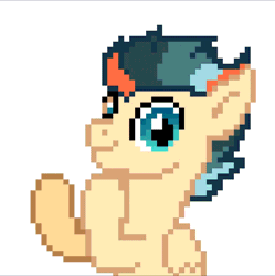 Size: 838x840 | Tagged: safe, oc, oc only, oc:turbo swifter, pegasus, pony, animated, clapping ponies, gif, looking at you, pegasus oc, pixel art, simple background, solo, white background