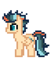 Size: 3072x4096 | Tagged: safe, oc, oc only, oc:turbo swifter, pegasus, pony, pixel art, simple background, solo, transparent background