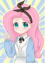 Size: 816x1131 | Tagged: safe, artist:fluttershy_art.nurul, fluttershy, human, equestria girls, g4, clothes, cute, drawing, dress, shyabetes, smiling