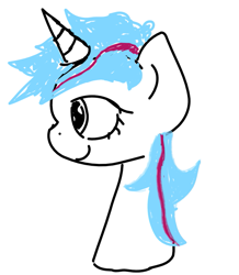 Size: 959x1100 | Tagged: safe, artist:discocade, oc, oc only, oc:galaxy chaos, pony, unicorn, female, simple background, solo, white background