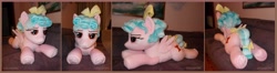 Size: 9896x2632 | Tagged: safe, artist:calusariac, cozy glow, pony, g4, absurd resolution, butt, irl, life size, photo, plot, plushie, solo