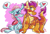 Size: 2680x1840 | Tagged: safe, artist:peanutcat62, ocellus, smolder, changedling, changeling, dragon, g4, blushing, changeling x dragon, cute, diaocelles, dragoness, duo, duo female, eye contact, female, interspecies, lesbian, looking at each other, looking at someone, ship:smolcellus, shipping, smolderbetes