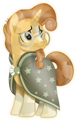 Size: 5037x7876 | Tagged: safe, artist:php178, derpibooru exclusive, sunburst, pony, unicorn, g4, my little pony: the movie, the crystalling, .svg available, 2020, 2022, alternate hairstyle, blaze (coat marking), brooch, coat markings, crystal, crystallized, curly mane, curly tail, facial markings, glasses, gradient hooves, gradient mane, gradient tail, highlights, jewelry, looking at someone, looking at something, male, movie accurate, palette swap, recolor, simple background, smiling, socks (coat markings), stallion, standing, striped mane, striped tail, svg, tail, transparent background, vector