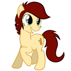 Size: 2449x2449 | Tagged: safe, artist:ashidaru, oc, oc only, oc:canni soda, earth pony, pony, earth pony oc, female, high res, mare, raised hoof, simple background, solo, transparent background, vector