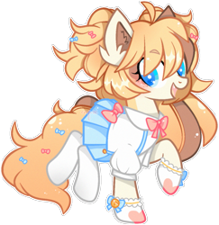 Size: 1129x1161 | Tagged: safe, artist:cafne, oc, oc only, earth pony, pony, base used, clothes, ear fluff, earth pony oc, eyelashes, female, mare, raised hoof, simple background, skirt, smiling, socks, solo, transparent background