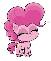 Size: 851x1004 | Tagged: safe, edit, edited screencap, screencap, pinkie pie, earth pony, pony, g4.5, my little pony: pony life, princess probz, ^^, background removed, eyes closed, female, mare, not a vector, simple background, solo, transparent background, unshorn fetlocks