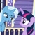 Size: 640x640 | Tagged: safe, screencap, trixie, twilight sparkle, alicorn, pony, g4, season 6, to where and back again, cropped, female, trixie's wagon, twilight sparkle (alicorn), wagon