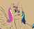 Size: 1664x1432 | Tagged: safe, artist:modera, princess cadance, shining armor, alicorn, pony, unicorn, canterlot wedding 10th anniversary, g4, cuddling, duo, female, male, ms paint, ship:shiningcadance, shipping, straight