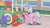 Size: 3410x1920 | Tagged: safe, screencap, dahlia, hitch trailblazer, mcsnips-a-lot, crab, earth pony, pony, clip trot, g5, my little pony: tell your tale, spoiler:g5, spoiler:my little pony: tell your tale, cellphone, eyes closed, female, high res, male, mare, phone, smartphone, smiling, stallion, the pony hip-hop