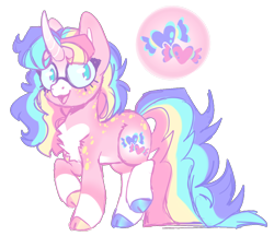 Size: 1158x1000 | Tagged: safe, artist:sunfloweret, oc, oc:sour-sweet kiss, pony, unicorn, female, glasses, mare, simple background, solo, transparent background