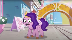 Size: 1676x936 | Tagged: safe, screencap, pipp petals, pegasus, pony, clip trot, g5, my little pony: tell your tale, spoiler:g5, spoiler:my little pony: tell your tale, spoiler:tyts01e07, exhausted, female, solo