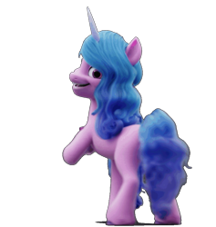 Size: 757x800 | Tagged: safe, izzy moonbow, pony, unicorn, g5, my little pony: a new generation, cropped, female, fit right in (g5), looking at you, mare, simple background, smiling, solo, transparent background, watch us shake our unicorn butts