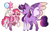 Size: 3304x2187 | Tagged: safe, artist:moccabliss, pinkie pie, twilight sparkle, alicorn, earth pony, pony, g4, alternate design, balloon, female, happy, high res, leonine tail, lesbian, mare, open mouth, open smile, ship:twinkie, shipping, smiling, spread wings, tail, twilight sparkle (alicorn), wings