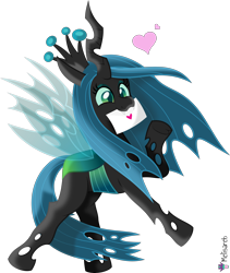 Size: 4000x4732 | Tagged: safe, artist:melisareb, queen chrysalis, changeling, changeling queen, canterlot wedding 10th anniversary, g4, .svg available, absurd resolution, crown, curved horn, cute, cutealis, female, flying, heart, horn, jewelry, letter, love letter, mare, mouth hold, nom, raised hoof, regalia, simple background, solo, transparent background, vector, wings