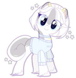 Size: 2269x2338 | Tagged: safe, artist:toffeelavender, oc, oc only, pony, base used, clothes, collar, eye clipping through hair, eyelashes, female, high res, mare, simple background, smiling, solo, transparent background, unshorn fetlocks