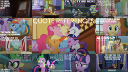 Size: 1280x721 | Tagged: safe, edit, edited screencap, editor:quoterific, screencap, angel bunny, apple bloom, applejack, aunt orange, babs seed, blueberry curls, cloudy daze, colton john, curtain call, derpy hooves, doctor whooves, eclair créme, fluttershy, levon song, pinkie pie, rainbow dash, rarity, scootaloo, spike, starlight glimmer, sweetie belle, time turner, twilight sparkle, alicorn, dragon, earth pony, pegasus, pony, unicorn, a bird in the hoof, a dog and pony show, every little thing she does, fall weather friends, g4, hard to say anything, power ponies (episode), season 1, season 4, season 5, season 6, season 7, slice of life (episode), the cutie mark chronicles, ^^, bipedal, collage, eyes closed, female, filly, foal, group hug, hug, humdrum costume, male, mane seven, mane six, mare, power ponies, reference, stallion, text, the powerpuff girls, twilight sparkle (alicorn), twilight's castle, unicorn twilight