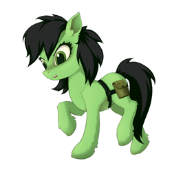 Size: 1600x1600 | Tagged: safe, artist:rainbow, oc, oc only, oc:filly anon, earth pony, pony, female, filly, simple background, solo, white background