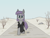 Size: 1940x1480 | Tagged: safe, artist:happy harvey, boulder (g4), maud pie, earth pony, pony, g4, bush, clothes, crossover, desert, dessert, dirt road, drawthread, female, grass, gun, jacket, leather jacket, mad max, mare, parody, phone drawing, rock, sand, shotgun, shrub, sky, the road warrior, walking, weapon