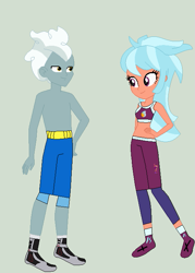 Size: 509x711 | Tagged: safe, artist:matthewjabeznazarioa, frosty orange, silver lining, silver zoom, human, equestria girls, g4, crossover, exeron fighters, exeron outfit, frostylining, martial arts kids, martial arts kids outfit
