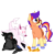 Size: 3000x3000 | Tagged: safe, artist:wulfums, oc, oc only, oc:butch loudbark, earth pony, pony, wolf, feminine stallion, high res, lpt, pets, show accurate, simple background, solo, transparent background, worm on a string