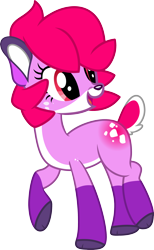 Size: 2000x3254 | Tagged: safe, artist:pilot231, oc, oc only, oc:dawnfire, deer, pony, deer oc, gift art, high res, show accurate, simple background, solo, transparent background, vector