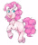 Size: 3004x3616 | Tagged: safe, artist:lightisanasshole, pinkie pie, earth pony, pony, g4, blue eyes, cheek fluff, chest fluff, colored hooves, female, high res, messy mane, missing cutie mark, open mouth, open smile, simple background, smiling, solo, traditional art, watercolor painting