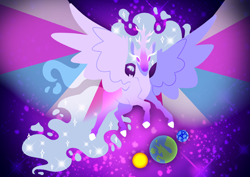Size: 3000x2123 | Tagged: safe, artist:superkitsch, oc, oc only, oc:harmony, alicorn, pony, alicorn oc, high res, horn, solo, wings