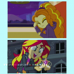 Size: 1080x1080 | Tagged: safe, edit, edited screencap, screencap, adagio dazzle, applejack, fluttershy, pinkie pie, rainbow dash, rarity, snails, snips, spike, sunset shimmer, twilight sparkle, dog, human, equestria girls, g4, my little pony equestria girls, my little pony equestria girls: rainbow rocks, animated, bare shoulders, big crown thingy, boots, canterlot high, cowboy boots, cowboy hat, element of magic, eyes closed, fall formal outfits, female, hat, holding hands, humane five, humane six, jewelry, male, night, open mouth, open smile, ponied up, regalia, shoes, sleeveless, smiling, sound, spike the dog, spread wings, strapless, tiktok, twilight ball dress, webm, wings