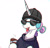 Size: 1047x1009 | Tagged: safe, artist:kqaii, princess celestia, alicorn, pony, undead, vampire, vampony, g4, beanie, chromatic aberration, clothes, drink, eyestrain warning, fangs, hat, hoodie, simple background, solo, sunglasses, tongue out, white background