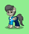 Size: 60x71 | Tagged: safe, artist:dematrix, oc, oc:ahmad aditya, pegasus, pony, pony town, clothes, green background, male, picture for breezies, pixel art, simple background, solo, stallion