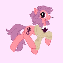 Size: 2000x2000 | Tagged: safe, artist:mediocremare, oc, earth pony, pony, female, high res, mare, simple background, solo, sweater vest