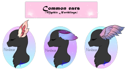 Size: 2048x1228 | Tagged: safe, artist:niniibear, oc, oc only, pony, bust, chest fluff, ear fluff, eyes closed, simple background, transparent background