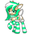 Size: 2048x2048 | Tagged: safe, artist:zeka10000, oc, oc only, oc:spearmint, deer, butt, clothes, featureless crotch, female, high res, looking at you, one eye closed, plot, presenting, raised hoof, requested art, scarf, simple background, socks, solo, striped scarf, tongue out, transparent background, vector