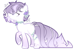 Size: 2505x1657 | Tagged: safe, artist:toffeelavender, oc, oc only, earth pony, pony, base used, choker, earth pony oc, ethereal mane, raised hoof, simple background, solo, starry mane, transparent background