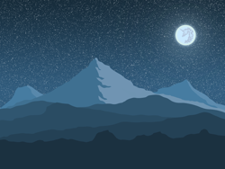 Size: 4000x3000 | Tagged: safe, artist:pholed, g4, background, mare in the moon, moon, mountain, mountain range, night, no pony, scenery, stars
