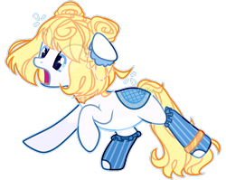 Size: 2746x2183 | Tagged: safe, artist:toffeelavender, oc, oc only, oc:liraz, earth pony, pony, base used, earth pony oc, eye clipping through hair, high res, open mouth, raised hoof, simple background, solo, transparent background