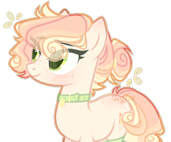 Size: 1420x1181 | Tagged: safe, artist:toffeelavender, oc, oc only, earth pony, pony, base used, collar, earth pony oc, eyelashes, simple background, smiling, solo, transparent background