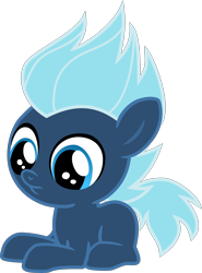 Size: 2000x2700 | Tagged: safe, artist:mckinnley, lightning flare, earth pony, pony, g4, 5-year-old, colt, foal, high res, looking down, lying, male, simple background, solo, transparent background, vector