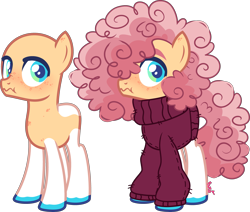 Size: 4457x3783 | Tagged: safe, artist:kurosawakuro, oc, earth pony, pony, bald, base used, clothes, offspring, parent:cheese sandwich, parent:pinkie pie, parents:cheesepie, simple background, solo, sweater, transparent background, turtleneck
