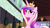 Size: 1280x720 | Tagged: safe, screencap, princess cadance, queen chrysalis, alicorn, pony, a canterlot wedding, g4, my little pony: friendship is magic, season 2, crown, disguise, disguised changeling, fake cadance, female, folded wings, jewelry, mare, raised hoof, regalia, solo, tiara, wings