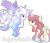 Size: 1063x920 | Tagged: safe, artist:sugaryicecreammlp, oc, oc only, oc:aura sparkle, oc:magic star (sugaryicecreammlp), alicorn, pony, unicorn, alicorn oc, female, horn, mare, simple background, transparent background, wings