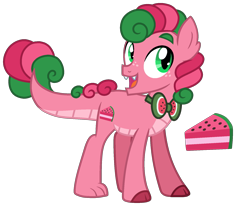 Size: 1715x1416 | Tagged: safe, artist:strawberry-spritz, oc, oc:watermelon tourmaline, dracony, dragon, hybrid, interspecies offspring, male, offspring, parent:spike, parent:sweetie belle, parents:spikebelle, simple background, solo, transparent background